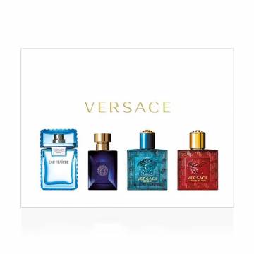 Парфюмированный набор мужской Versace Miniatures Set Men (туалетная вода, 3*5 мл + парфюмированная вода, 5 мл) Парфюмированный набор мужской Versace Miniatures Set Men (туалетная вода, 3*5 мл + парфюмированная вода, 5 мл)