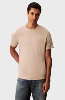 Мужская бежевая футболка SUPIMA CHEST Бежевый M Calvin Klein LV04LB275G