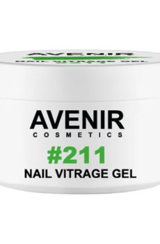 Витражный гель для наращивания ногтей Avenir Cosmetics Nail Vitrage Gel 211, 15 мл