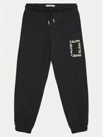 Calvin Klein Jeans Спортивні штани Mini Hero IB0IB02125 Чорний Relaxed Fit Calvin Klein Jeans Спортивні штани Mini Hero IB0IB02125 Чорний Relaxed Fit