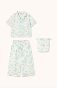 Детская хлопковая пижама Tinycottons BLOSSOMS SET