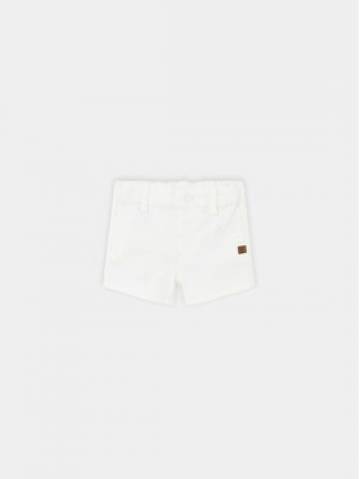 Mayoral Шорти з тканини 201 Білий Regular Fit Mayoral Шорти з тканини 201 Білий Regular Fit