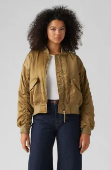 Женский коричневый бомбер Коричневый M Levi’s® A7262;0005