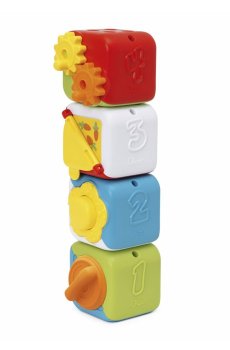 Развивающая игрушка 2 в 1 Chicco Мультисенсорные кубики Монтессори, 15*15*25 см, от 10 месяцев (11857.00)