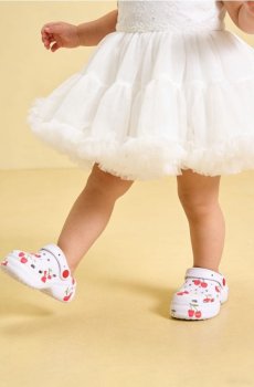 Клоги з ремінцем на п’яті - білий