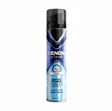 Мужская пена для бритья Venom Cool Shaving Foam с ментолом, 300 мл Мужская пена для бритья Venom Cool Shaving Foam с ментолом, 300 мл