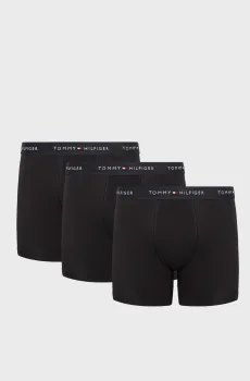Мужские черные боксеры (3 шт) BOXER BRIEF DTM Черный L Tommy Hilfiger UM0UM03696