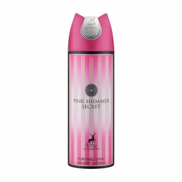 Парфюмированный дезодорант-спрей Alhambra Pink Shimmer Secret женский, 200 мл Парфюмированный дезодорант-спрей Alhambra Pink Shimmer Secret женский, 200 мл