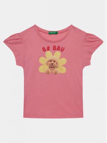 United Colors Of Benetton Футболка 3I1XG10DR Рожевий Regular Fit United Colors Of Benetton Футболка 3I1XG10DR Рожевий Regular Fit
