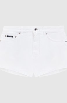 Белые джинсовые шорты