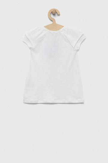 Платье для младенцев United Colors of Benetton цвет белый mini расклешённое Платье для младенцев United Colors of Benetton цвет белый mini расклешённое