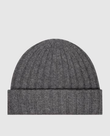 Серая шапка из кашемира