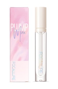 Блеск для губ с эффектом увеличения Focallure PlumpMax High Shine Lip Gloss 01 Crystal, 2.5 г