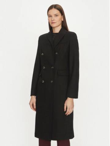 Motivi Вовняне пальто 0041Q200541N Чорний Slim Fit Motivi Вовняне пальто 0041Q200541N Чорний Slim Fit