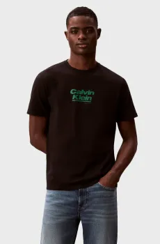 Мужская черная футболка WHOLESALE JEANS GRAPHICS Черный M Calvin Klein Jeans LV14RF803G