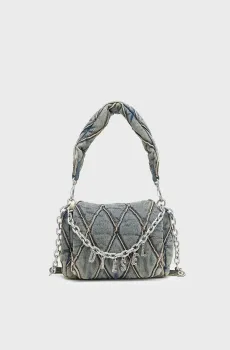 Женская голубая джинсовая сумка CHARM-D Голубой ONESIZE Diesel X09597 P5570