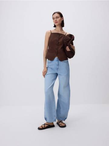 Reserved - Джинсы balloon fit - синій - 897GM-50J Reserved - Джинсы balloon fit - синій - 897GM-50J