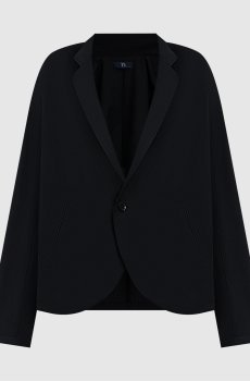 Черный жакет из шерсти