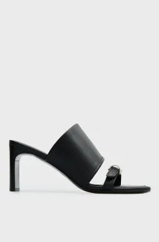 Женские черные кожаные мюли Marisa Черный 39 PRPY PRSDS26216W