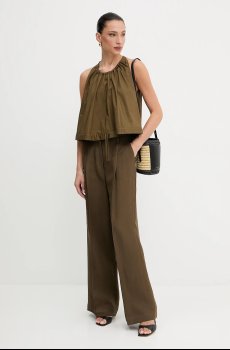 Брюки с примесью льна Pinko