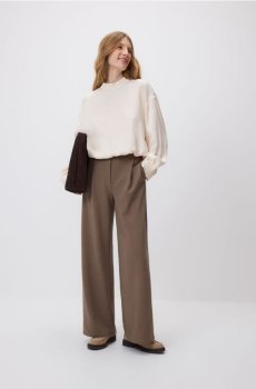 Reserved - Штани з прямими штанинами - кавовий - 906HS-84X