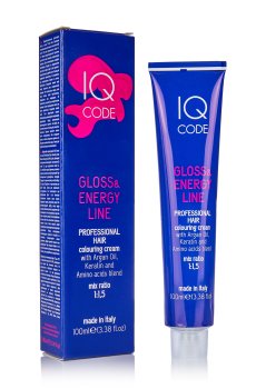 Уценка! Профессиональная краска для волос IQ Code Gloss & Energy Line, 10/0 Светлый блондин платиновый, 100 мл
