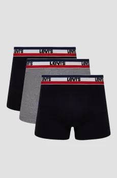 Мужские боксеры (3 шт) Разноцветный XL Levi’s® 100002870;004