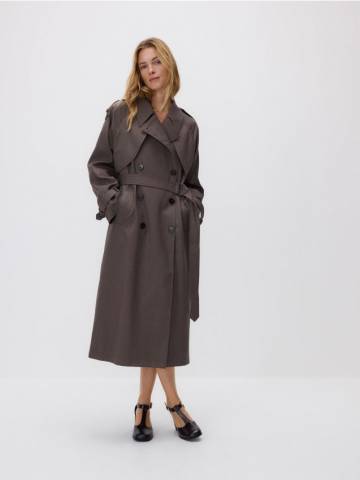 Reserved - Лодочки на каблуке - темно коричневий - 031FG-89X