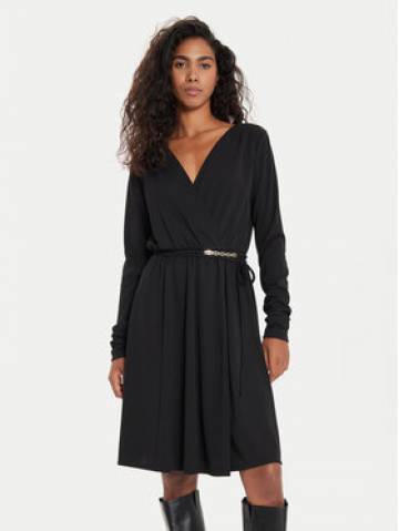 TWINSET Коктейльна сукня 241TE2054 Чорний Regular Fit TWINSET Коктейльна сукня 241TE2054 Чорний Regular Fit
