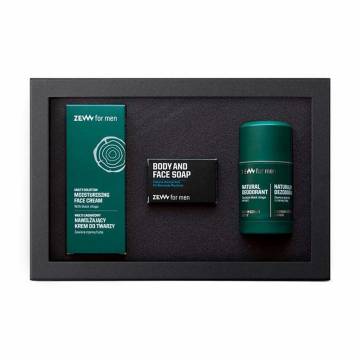 Мужской набор ZEW For Men for Everyone (крем для лица, 80 мл + мыло для лица и тела, 85 г + дезодорант-стик, 80 г) Мужской набор ZEW For Men for Everyone (крем для лица, 80 мл + мыло для лица и тела, 85 г + дезодорант-стик, 80 г)