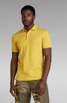 Мужское желтое поло Dunda slim  s/s Желтый S G-Star RAW D11595,5864