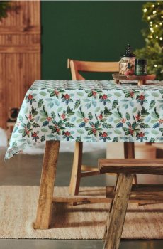 Різдвяна скатертина - темно-зелений