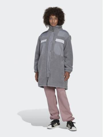 adidas Демісезонна куртка Sherpa HK5256 Сірий Relaxed Fit adidas Демісезонна куртка Sherpa HK5256 Сірий Relaxed Fit