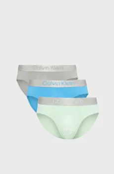 Мужские брифы (3 шт) HIP BRIEF Синий L Calvin Klein LV00NB4122