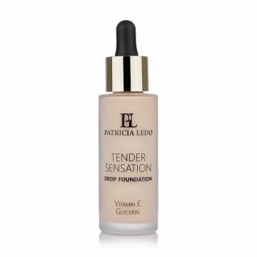 Тональное средство для лица Patricia Ledo Tender Sensation Drop Foundation с витамином E и глицерином, тон 002, 30 мл Тональное средство для лица Patricia Ledo Tender Sensation Drop Foundation с витамином E и глицерином, тон 002, 30 мл