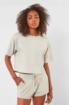 Женская оливковая футболка CURT Оливковый S Etam 6527693