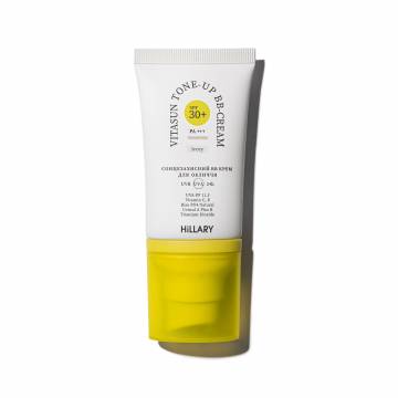 Сонцезахисний BB-крем для обличчя SPF30+ Ivory HiLLARY VitaSun Tone-Up BB-Cream All Day Protect SPF30+, 40 мл Сонцезахисний BB-крем для обличчя SPF30+ Ivory HiLLARY VitaSun Tone-Up BB-Cream All Day Protect SPF30+, 40 мл