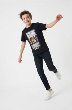 Бавовняна футболка з принтом Italian Brainrot Capuchino Assasino - чорний