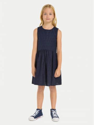 Tommy Hilfiger Літня сукня Anglaise KG0KG07931 M Cиній Regular Fit Tommy Hilfiger Літня сукня Anglaise KG0KG07931 M Cиній Regular Fit