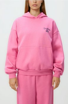 Reserved - Худі з вишитим написом - рожевий - 766HS-30X