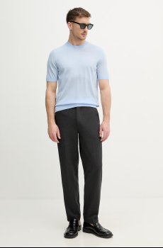 Шерстяная футболка BOSS H-Umauro