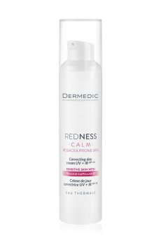 Корректирующий дневной крем для лица Dermedic Redness Calm Correcting Day Cream UV+IR, SPF 20, 40 мл