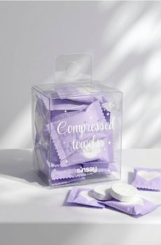 Стиснуті рушники у таблетках 20 pack - Фіолетовий