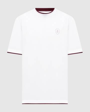 Белая футболка с логотипом логотип