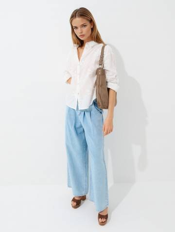 Mohito - Сорочка з вишитими елементами - білий - 36