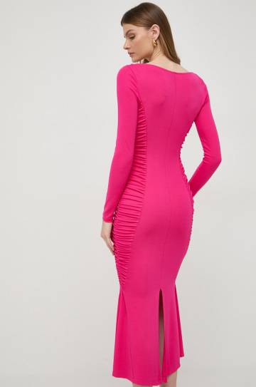 Платье Pinko цвет розовый maxi облегающая Платье Pinko цвет розовый maxi облегающая