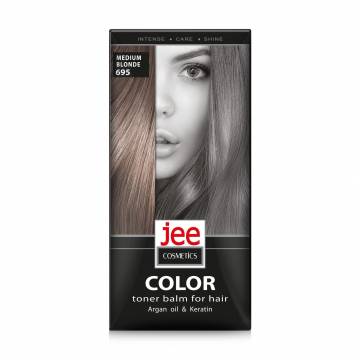 Тонирующий бальзам для волос Jee Cosmetics Color Toner Balm 695 Medium Blonde, 30 мл Тонирующий бальзам для волос Jee Cosmetics Color Toner Balm 695 Medium Blonde, 30 мл