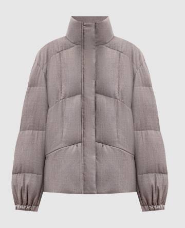 Коричневая куртка Alba из шерсти и кашемира