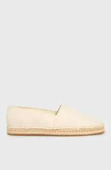 Женские белые эспадрильи с узором FLAT ESPADRILLE - JACQ Белый 38 Calvin Klein HW0HW02467