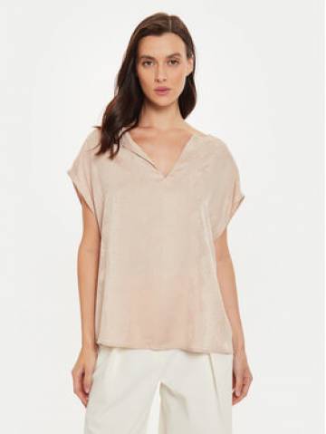 Sisley Блузка 57U5LQ07Q Бежевий Regular Fit Sisley Блузка 57U5LQ07Q Бежевий Regular Fit
